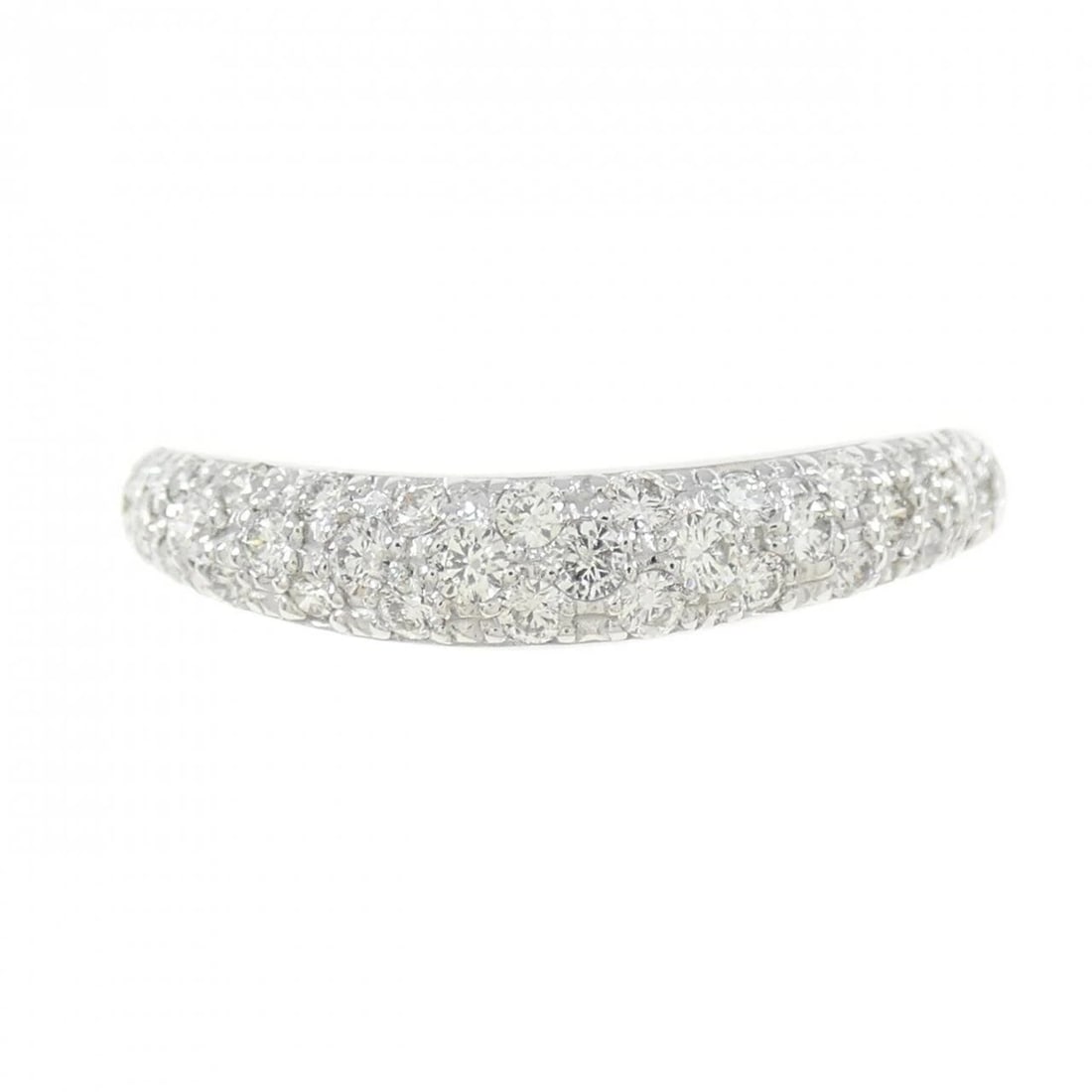 K18WG PAVE DIAMOND RING - 2