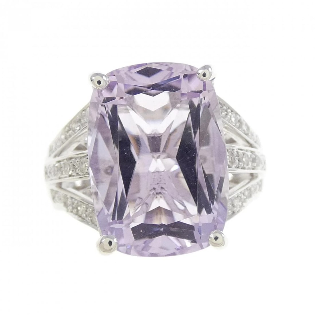 K18WG AMETHYST RING - 2