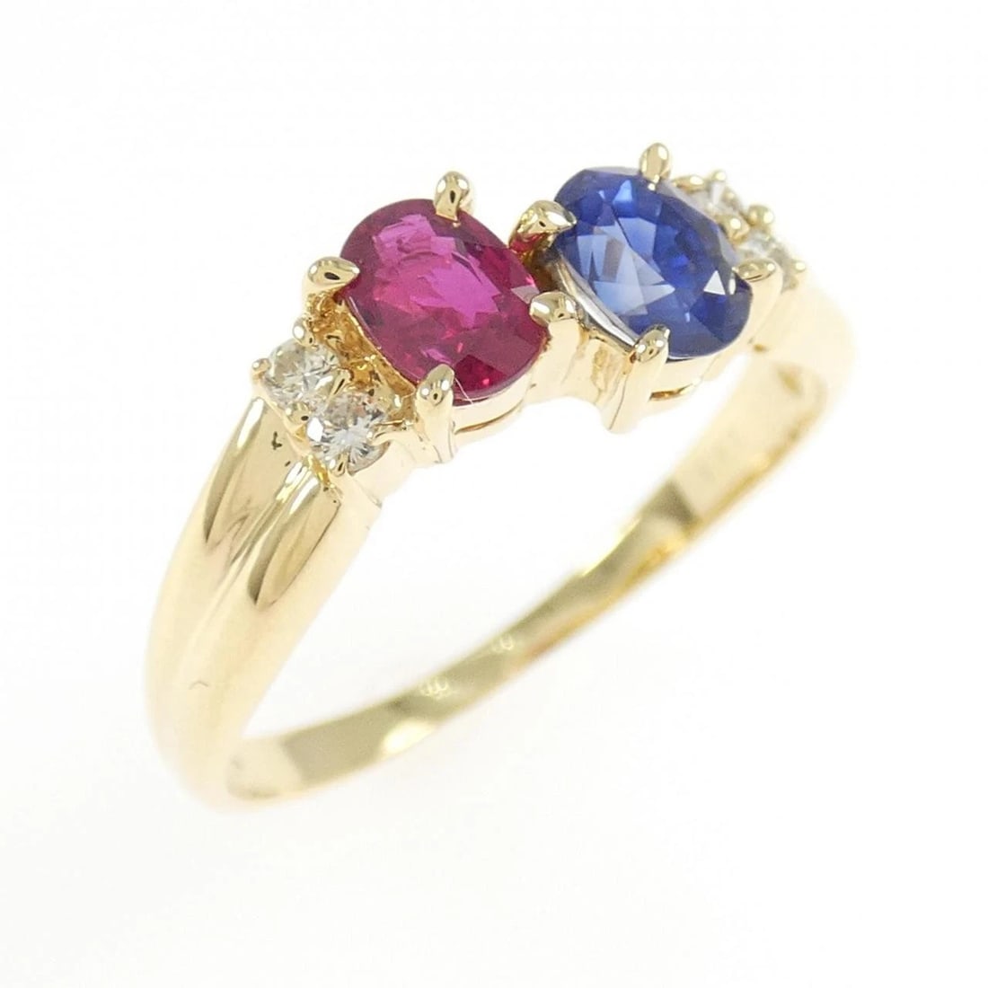 K18YG COLOR STONE RING: K18YG Color Stone Ring Brand: Unbranded Type: Ring Material: K18 Yellow Gold, Main Stone/Creation RUBY Color: Multicolor Size: 6.5 US Accessories: None Accessories Notice: When purchasing