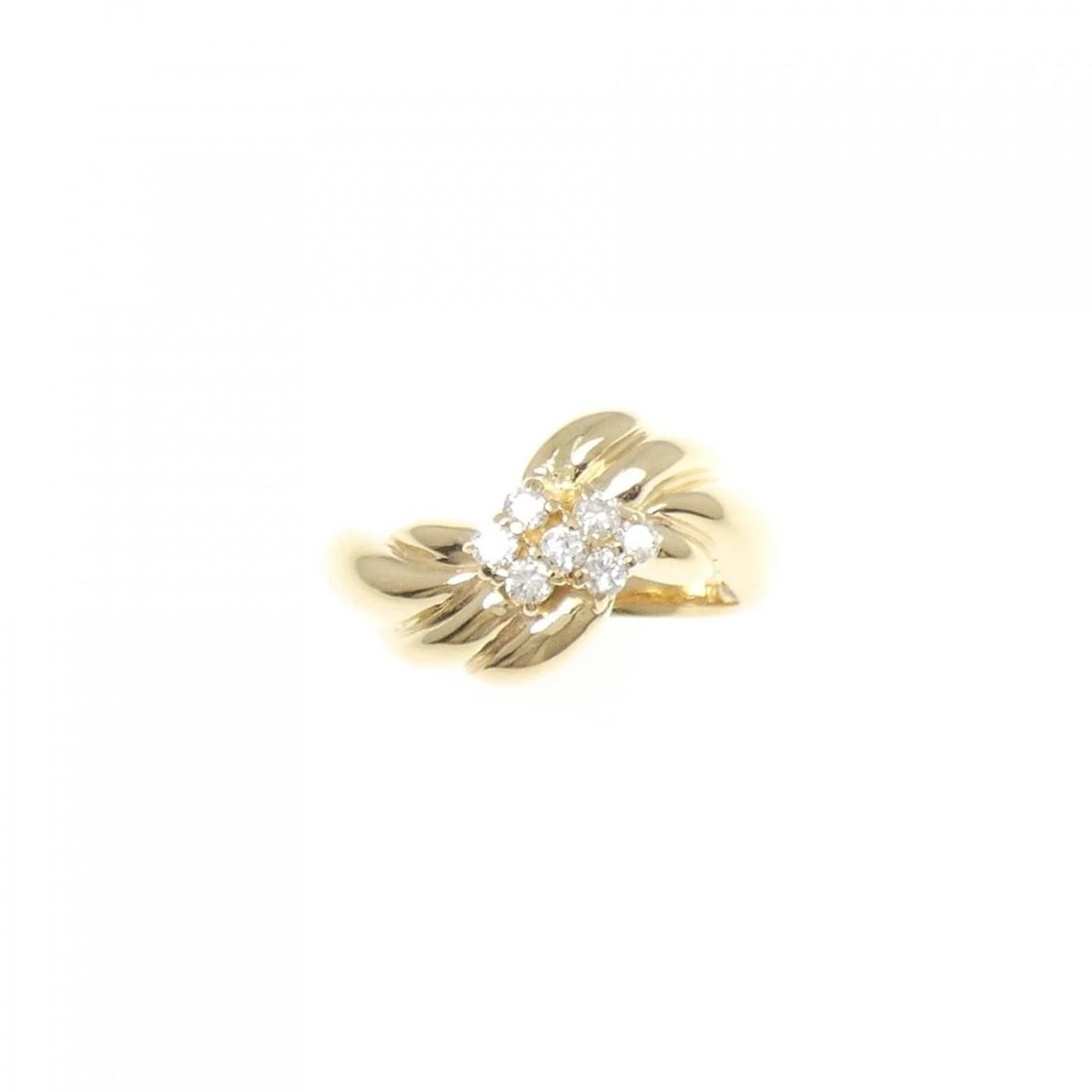 K18YG DIAMOND RING - 2