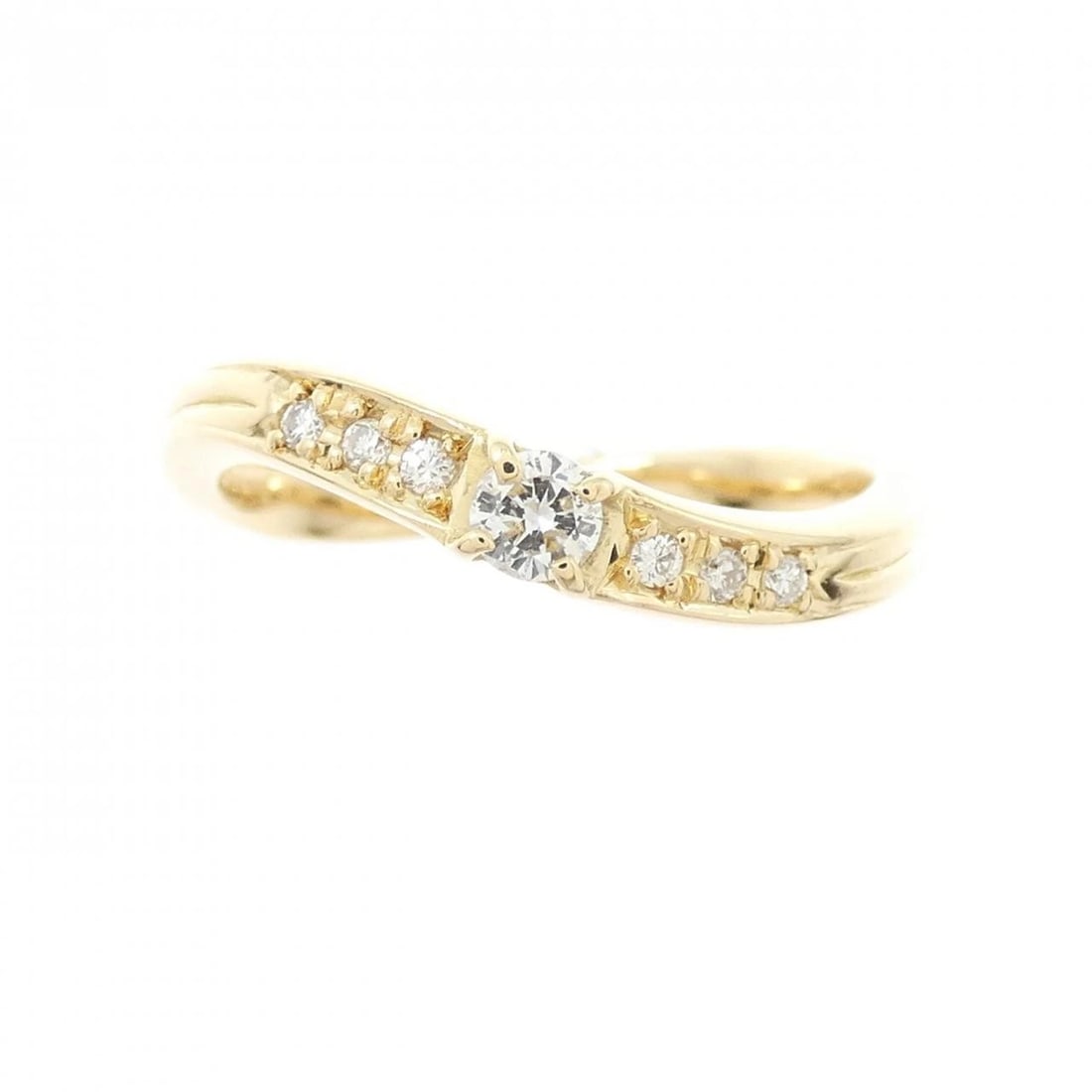 K18YG DIAMOND RING - 2