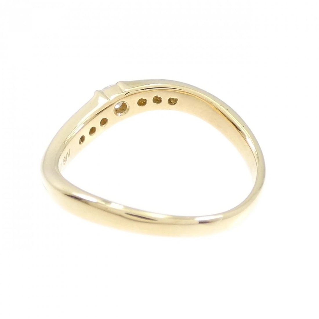 K18YG DIAMOND RING - 3