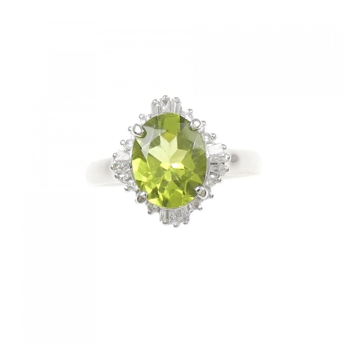 PT900 PERIDOT RING - 2
