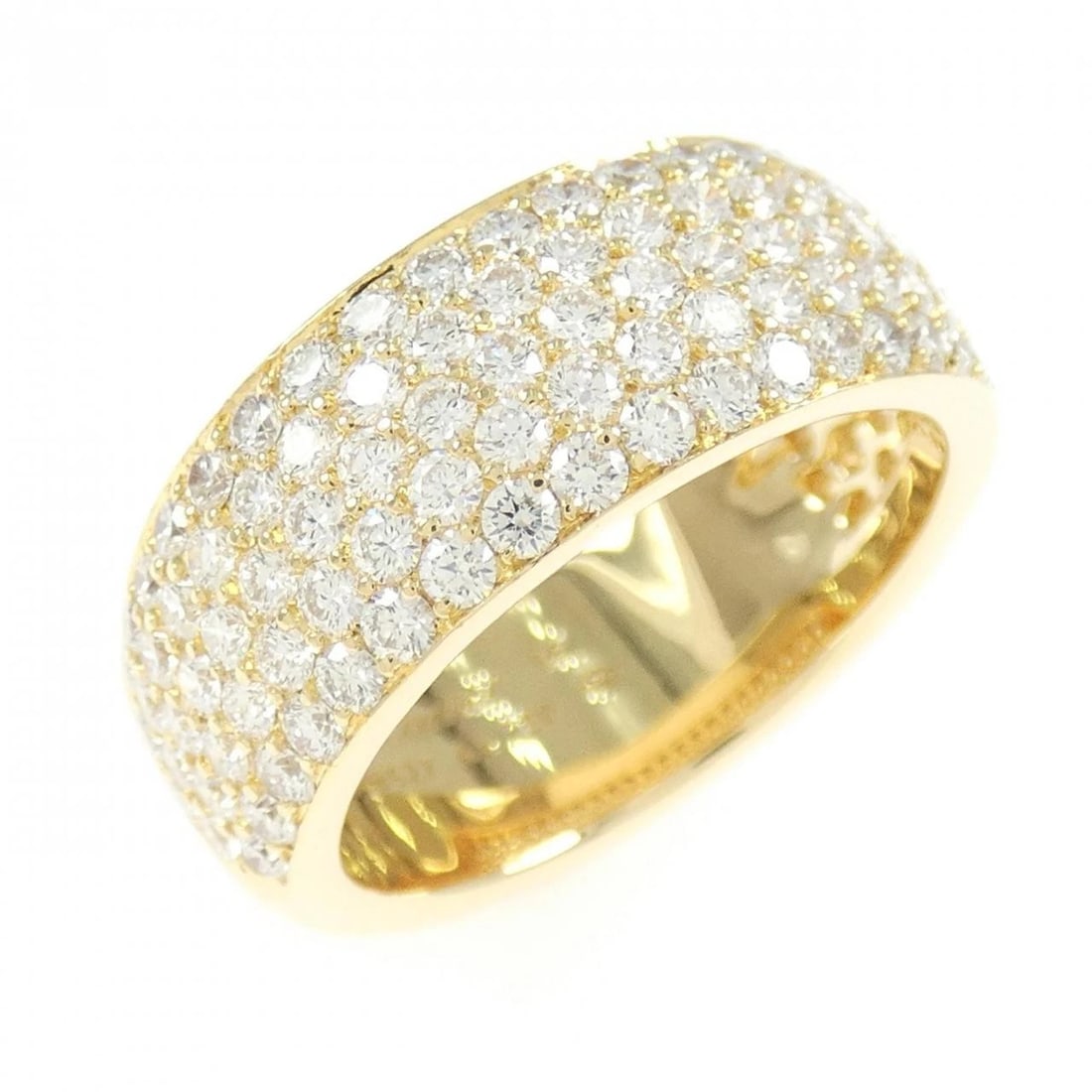 CARTIER DIAMOND RING: Cartier Diamond Ring Brand: Cartier Type: Ring Material: 750 Yellow Gold, Main Stone/Creation Natural Color: Yellow Gold Size: 8US US Accessories: None Accessories Notice: When purchasing