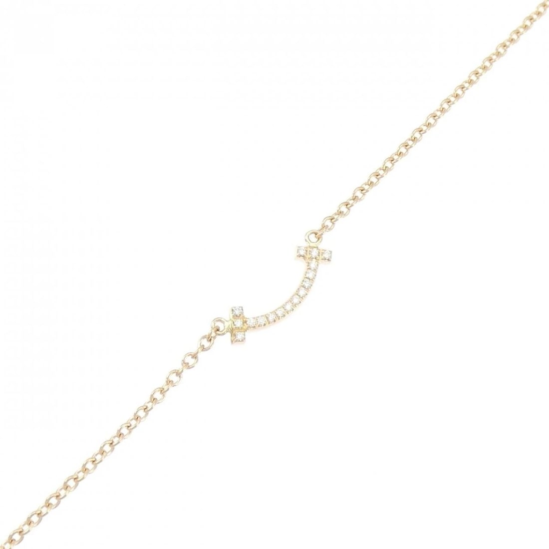 TIFFANY T SMILE MINI BRACELET: Tiffany T Smile mini Bracelet Brand: Tiffany Type: Bracelet Material: 750 Pink Gold, Main Stone/Creation Natural Color: Pink Gold Size: ActualSize Max W: 4.5mm Size16.5cm Accessories: None