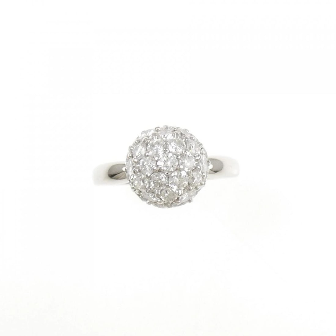 PT900 PAVE DIAMOND RING - 2