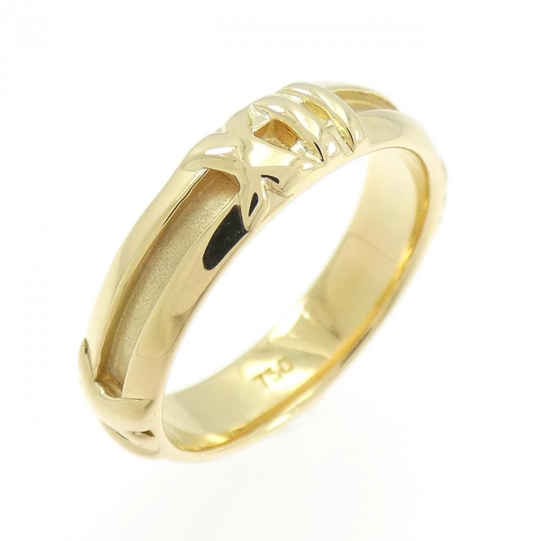 TIFFANY & CO. ATLAS NUMERIC RING: TIFFANY & Co. Atlas Numeric Ring Brand: TIFFANY&Co. Type: Ring Material: 750 yellow gold, Color: yellow gold Size: US 6 Accessories: None Accessories Notice: When purchasing pre-owned goods,