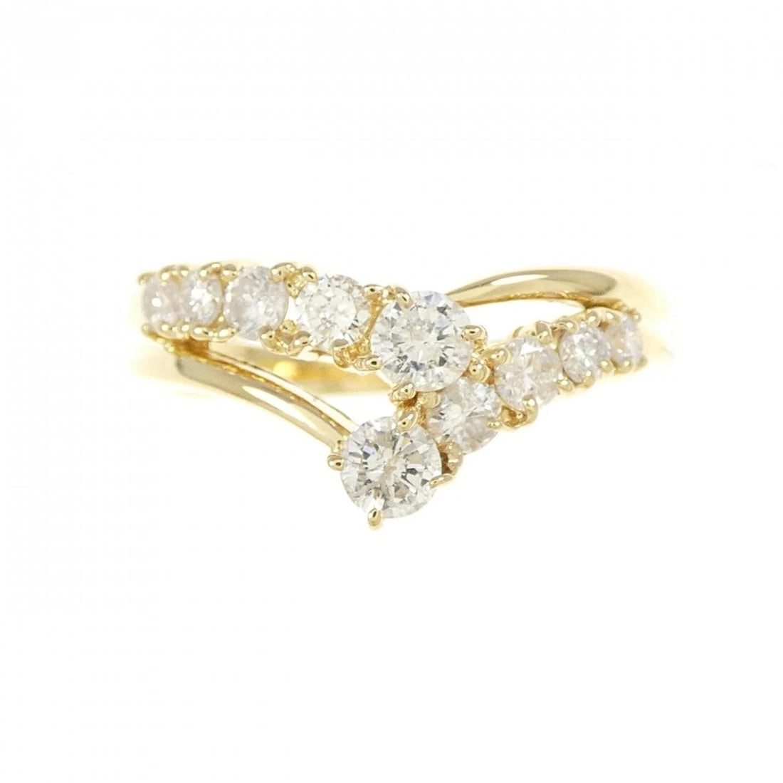 K18YG DIAMOND RING - 2