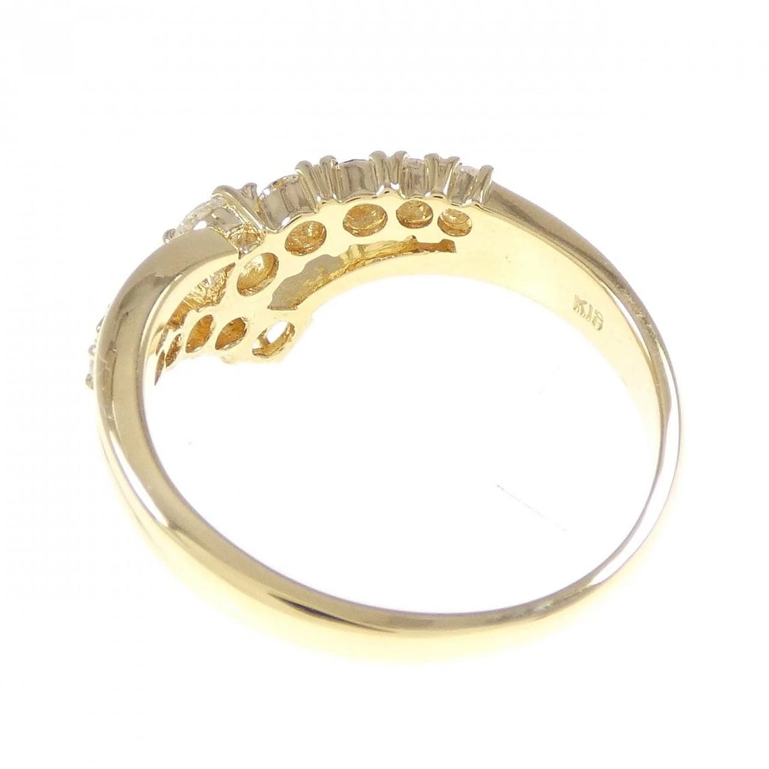 K18YG DIAMOND RING - 3