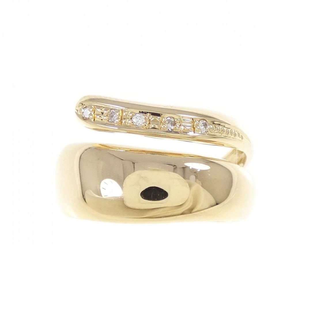 K18YG DIAMOND RING - 2