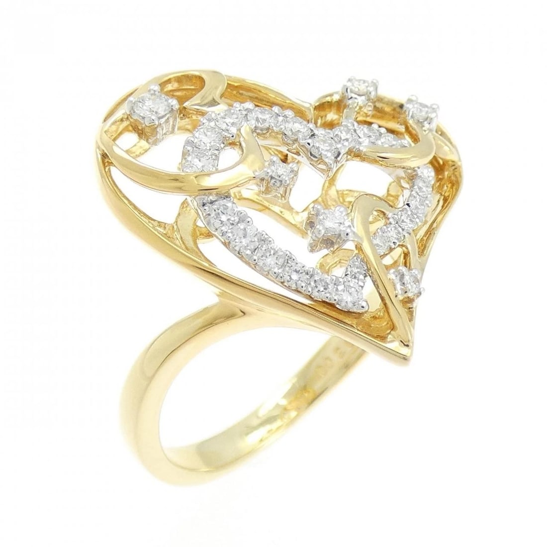 PONTE VECCHIO DIAMOND RING: Ponte Vecchio Diamond Ring Brand: Ponte Vecchio Type: Ring Material: 18K Yellow Gold 18K White Gold, Main Stone/Creation Natural Color: Yellow Gold White Gold" Size: 6 (US size) Accessories: