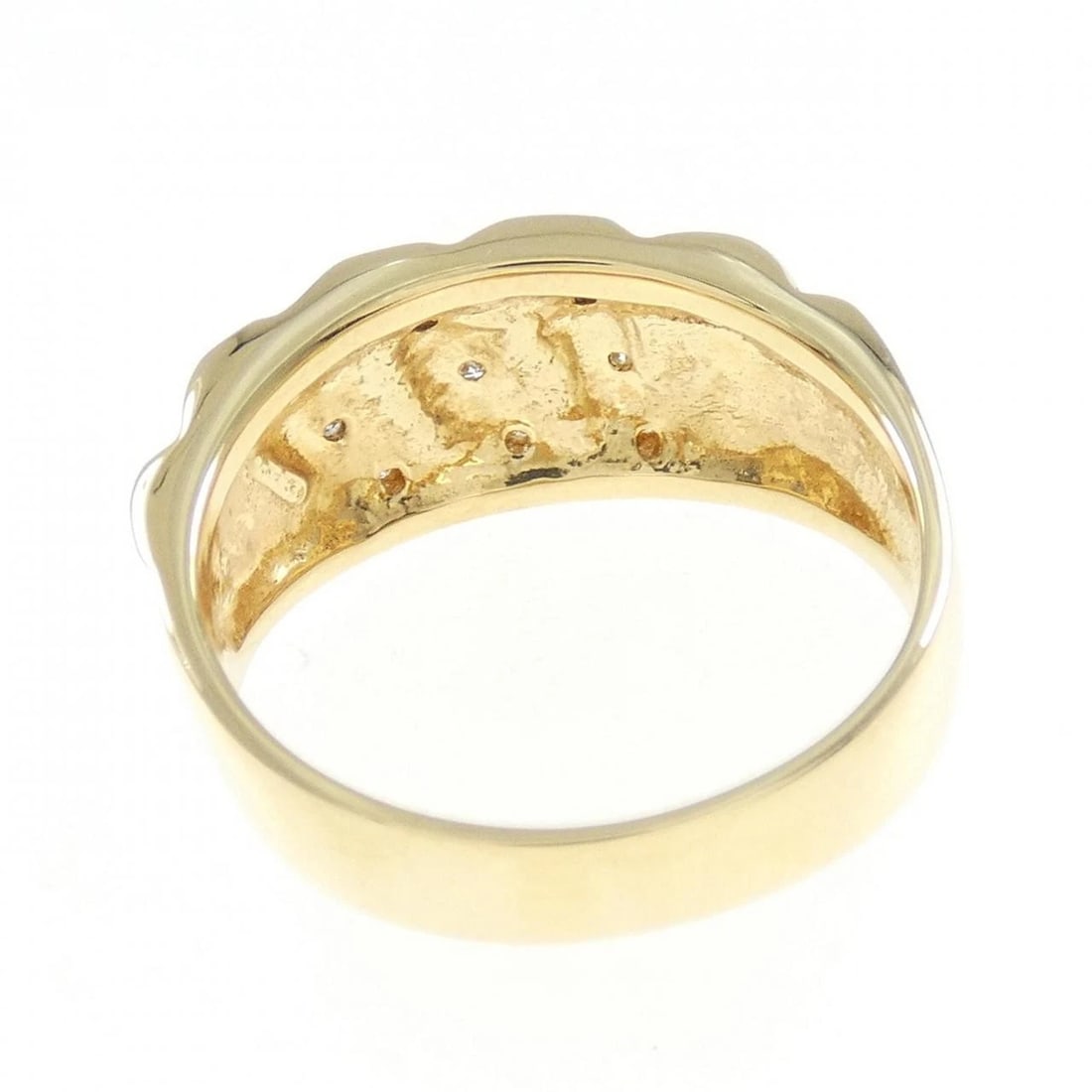 K18YG DIAMOND RING - 3