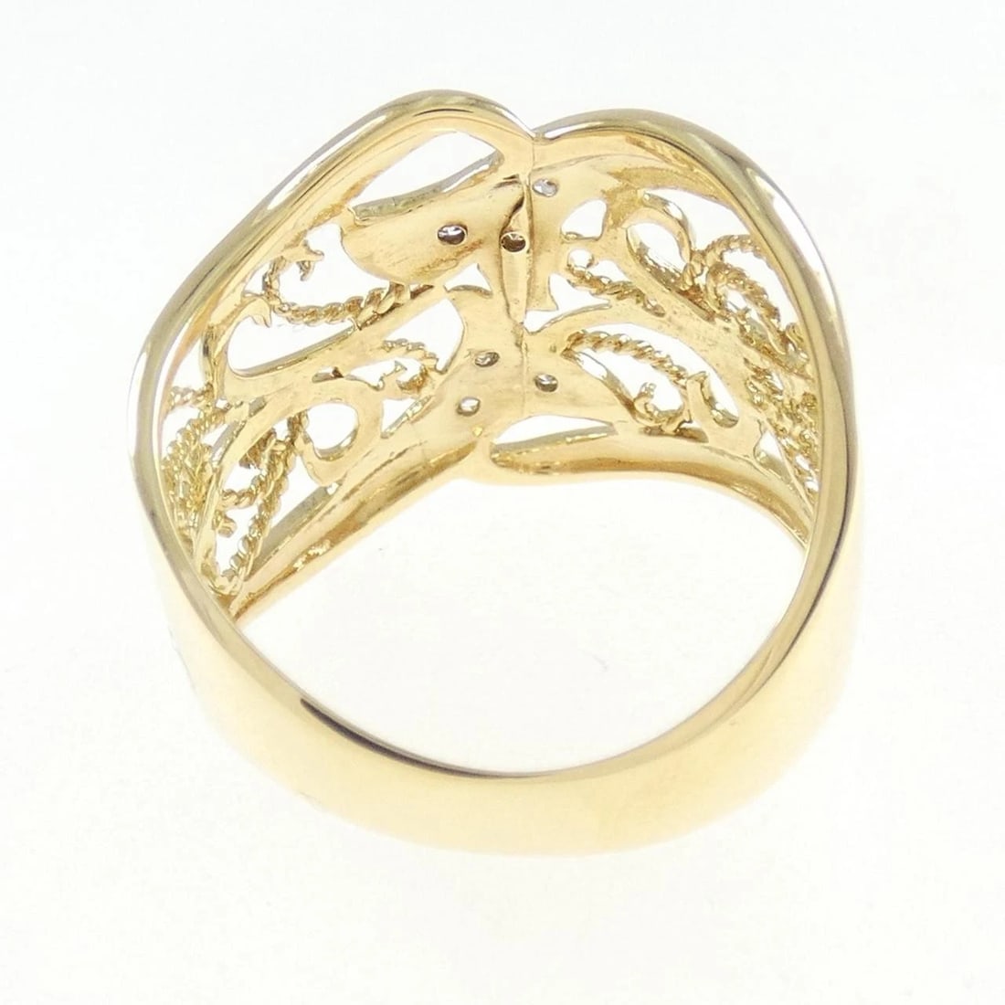 K18YG DIAMOND RING - 3