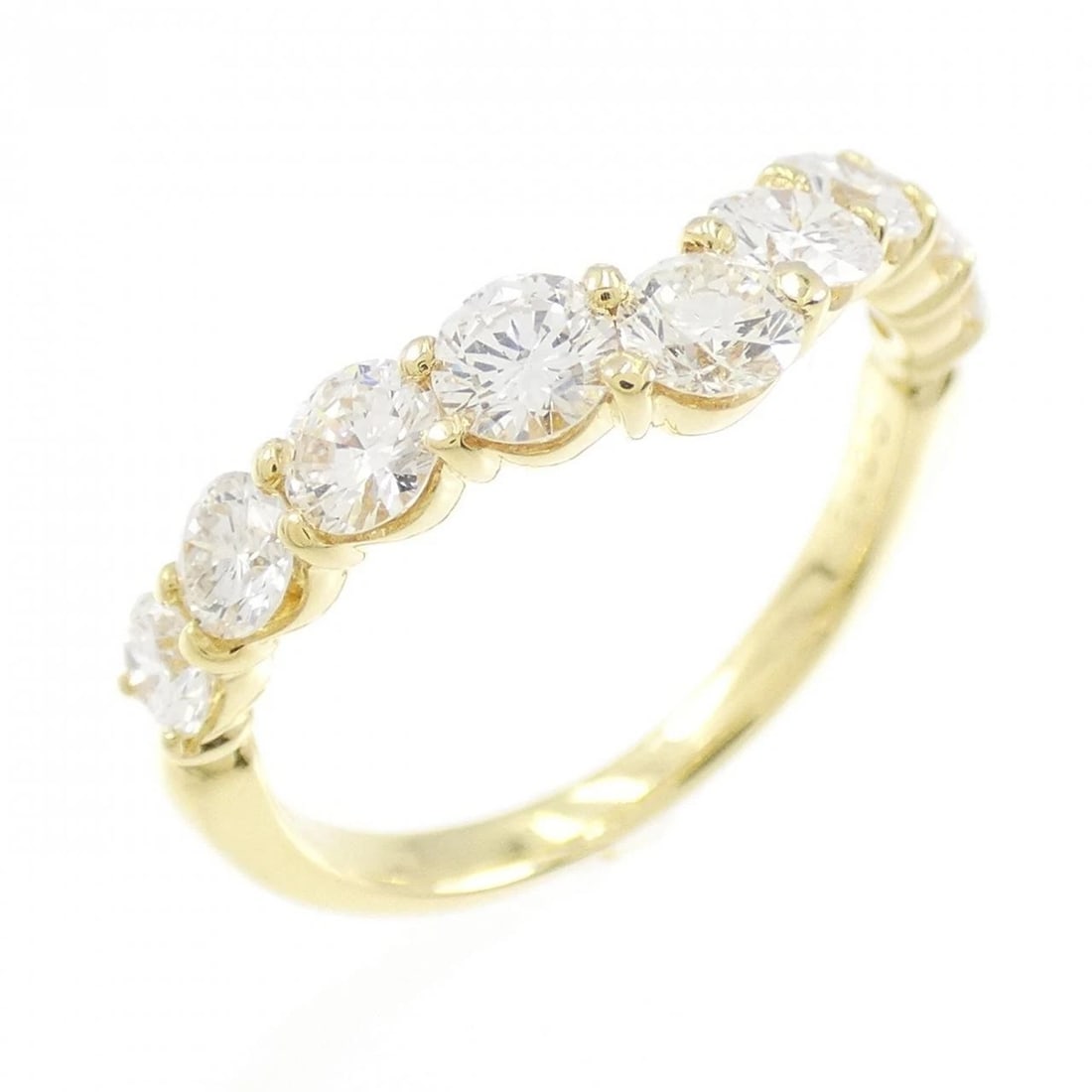 K18YG DIAMOND RING: K18YG Diamond Ring Brand: Unbranded Type: Ring Material: K18 Yellow Gold, Main Stone/Creation natural Color: Yellow Gold Size: 5.5-6 US Accessories: None Accessories Notice: When purchasin