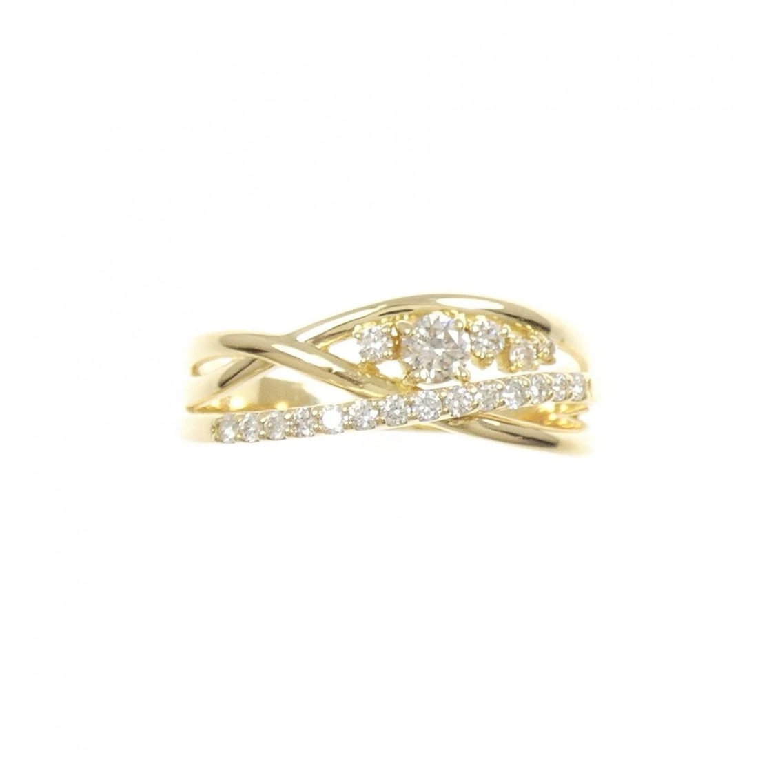 K18YG DIAMOND RING - 2