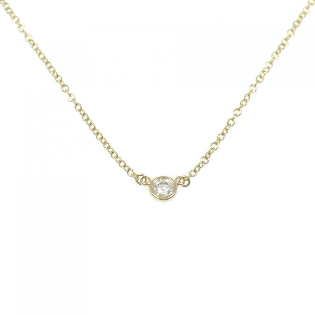 TIFFANY & CO. BY THE YARD NECKLACE: Tiffany & Co. By the Yard Necklace Brand: Tiffany Type: Necklace Material: 750 Yellow Gold, Main Stone/Creation Natural Color: yellow gold Size: 41cmActualSize Diameter: 3.8mm Chain Max. W:
