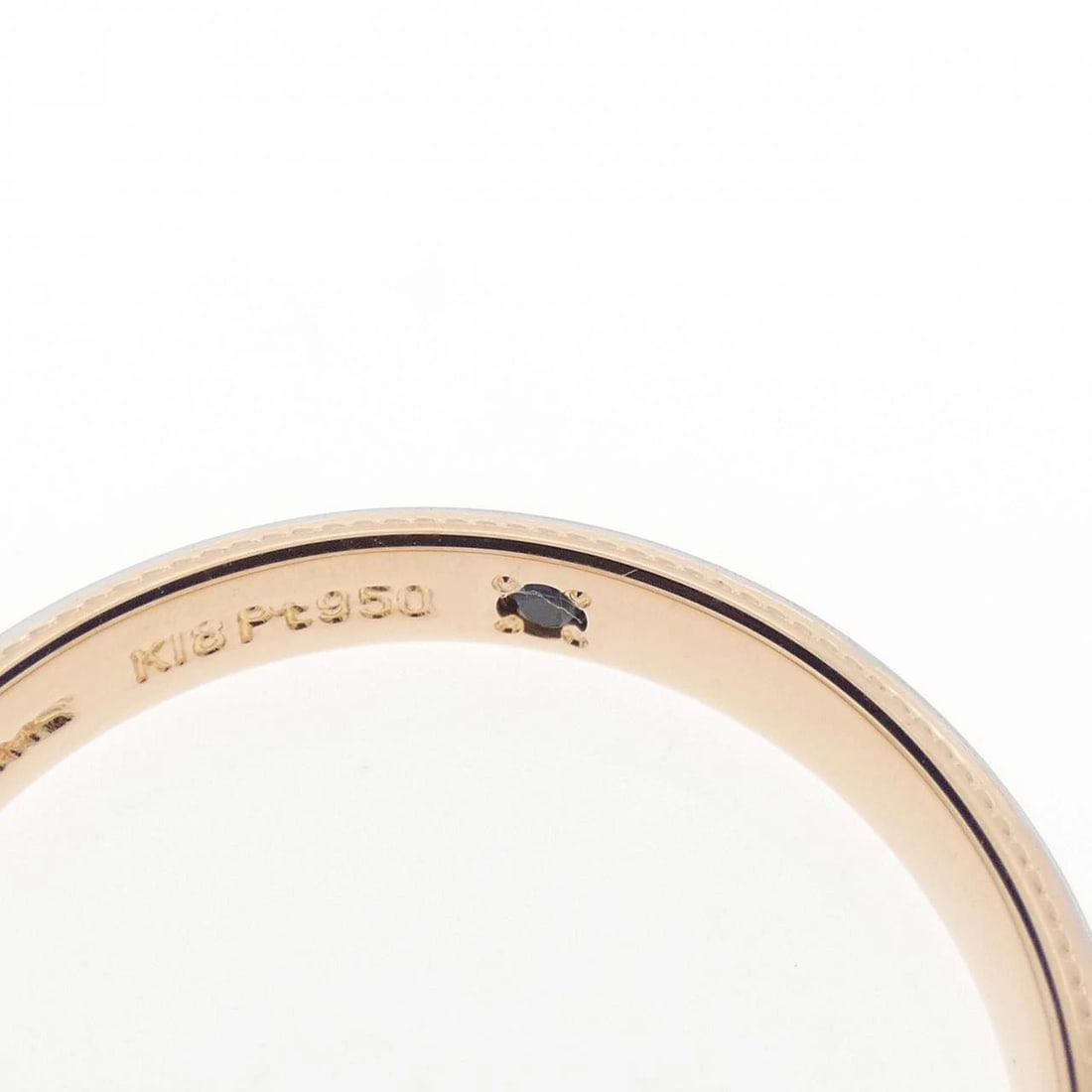 VENDOME K18PG PT950 RING - 4