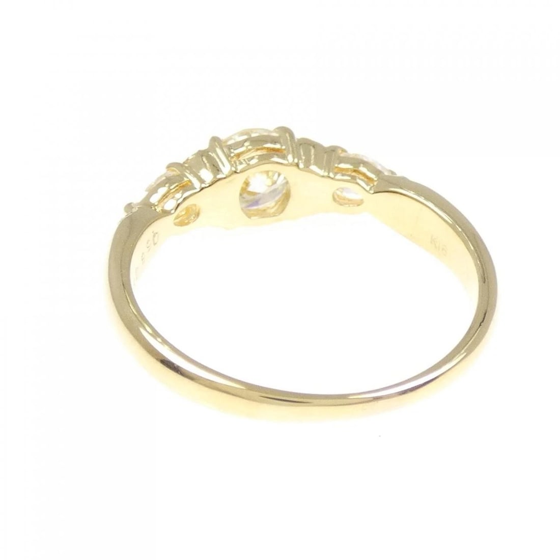 K18YG DIAMOND RING - 3