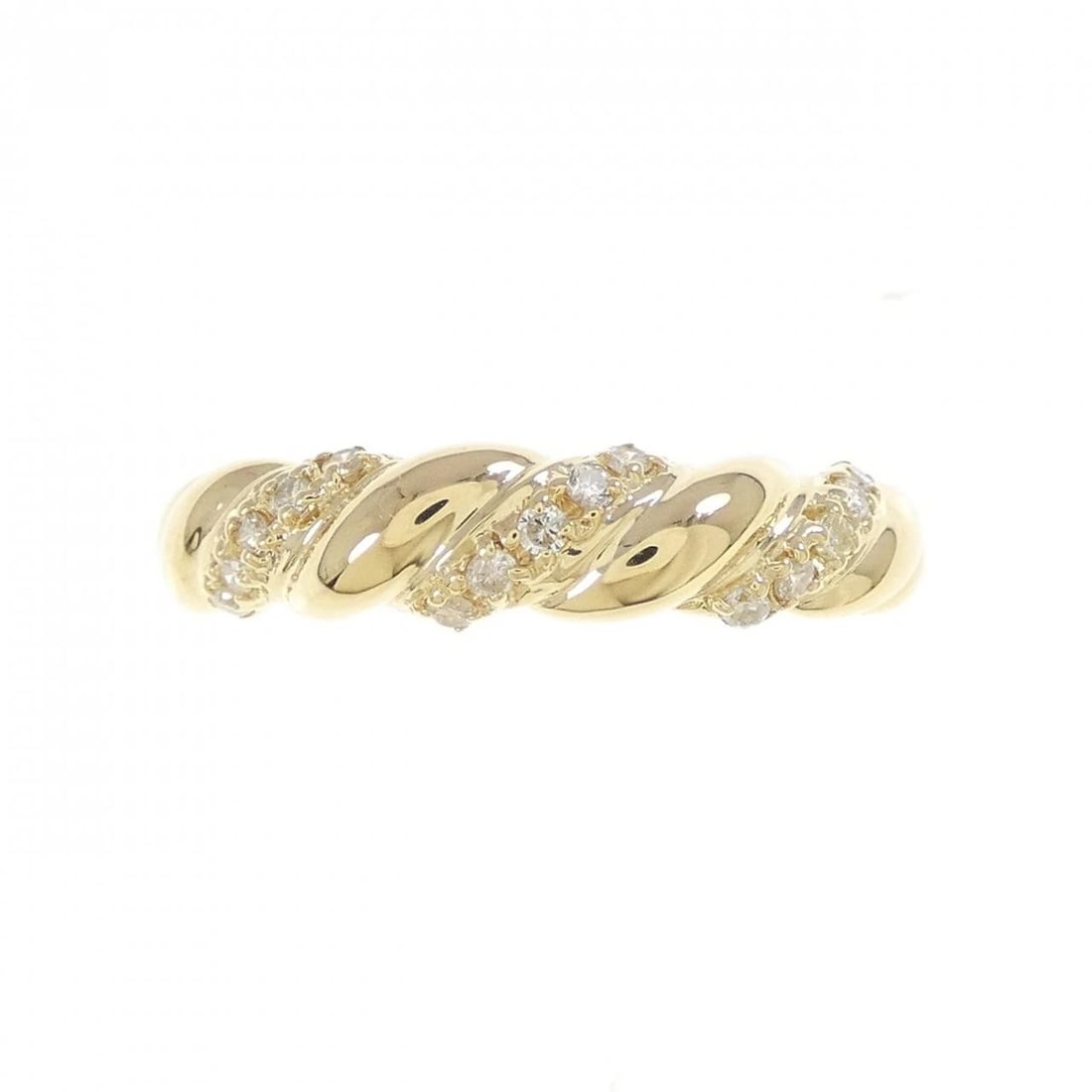K18YG DIAMOND RING - 2