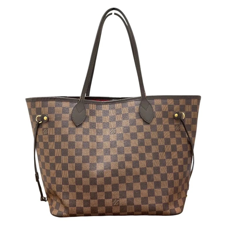 LOUIS VUITTON NEVERFULL MM BROWN DAMIER CANVAS TOTE HANDBAG: LOUIS VUITTON Neverfull MM Brown Damier Canvas Tote Handbag Brand: LOUIS VUITTON Type: Handbag Material: Damier Canvas Color: Brown Size: W: 32cm / H: 29cm / D: 15.5cm Accessories: None Ac