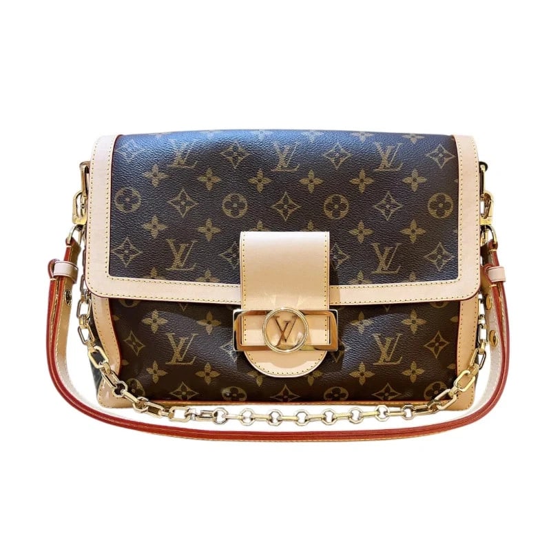 LOUIS VUITTON DAUPHINE SOFT GM MONOGRAM SHOULDER BAG HANDBAG (1 of 11)