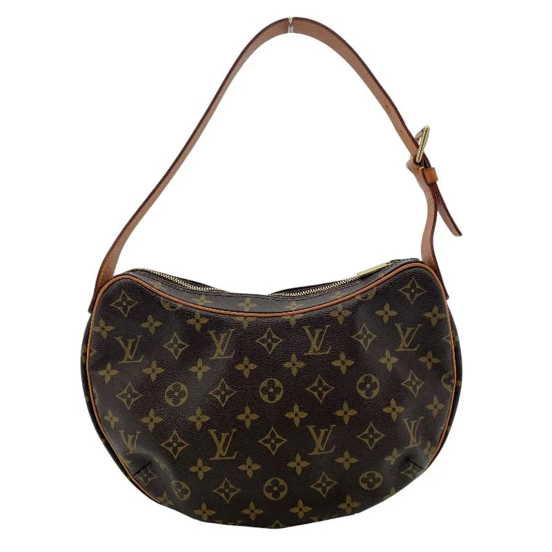 LOUIS VUITTON CROISSANT MM BROWN MONOGRAM CANVAS HANDBAG: Louis Vuitton Croissant MM Brown Monogram Canvas Handbag Brand: LOUIS VUITTON Type: Handbag Material: Monogram Canvas Color: Brown Size: W: 30cm / H: 20cm / D: 6cm Accessories: None Access