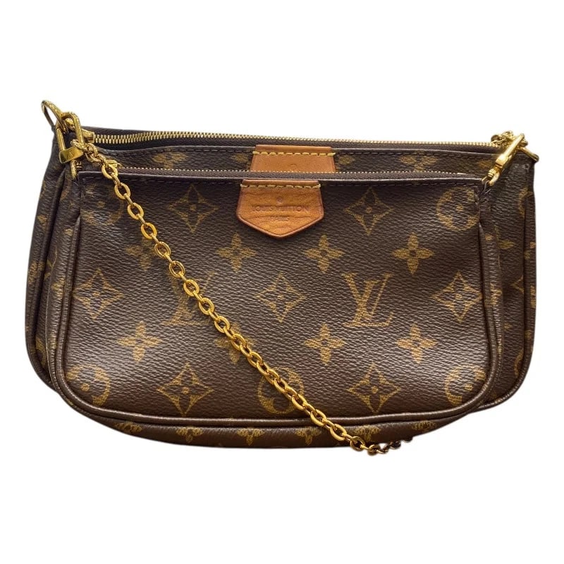LOUIS VUITTON MULTI POCHETTE ACCESSOIRES BROWN MONOGRAM CANVAS HANDBAG (1 of 8)