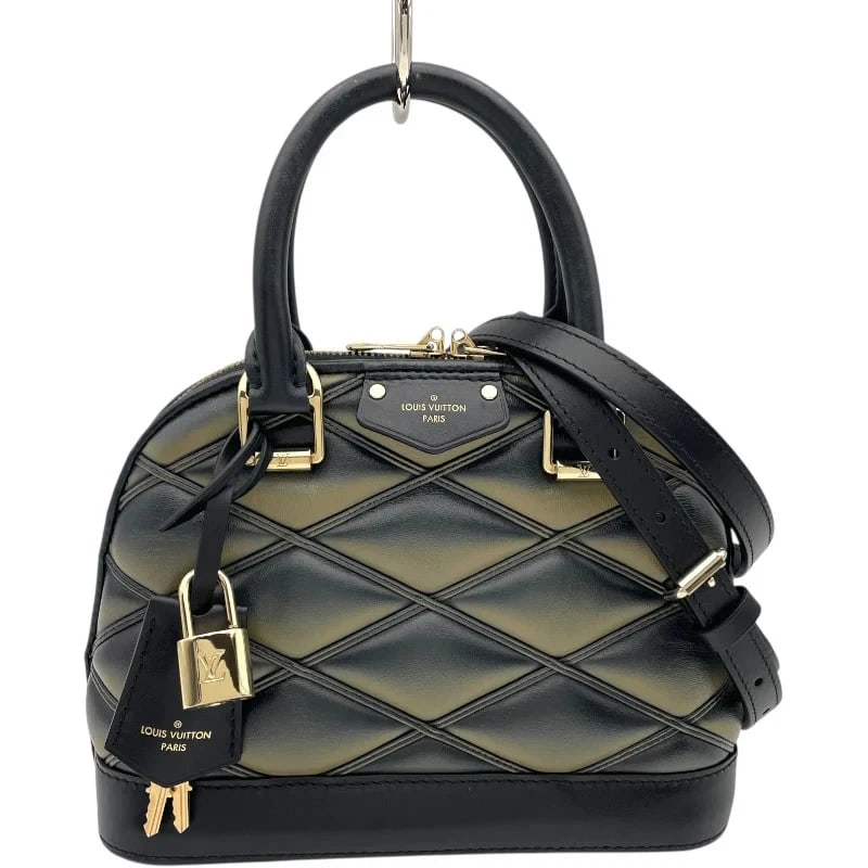 LOUIS VUITTON ALMA BB MALLETAGE BLACK/BEIGE LAMBSKIN SHOULDER BAG HANDBAG: LOUIS VUITTON Alma BB Malletage Black/Beige Lambskin Shoulder Bag Handbag Brand: LOUIS VUITTON Type: Handbag Material: Lambskin Color: Black/Beige Size: W: 22.5cm / H: 18cm / D: 11cm /