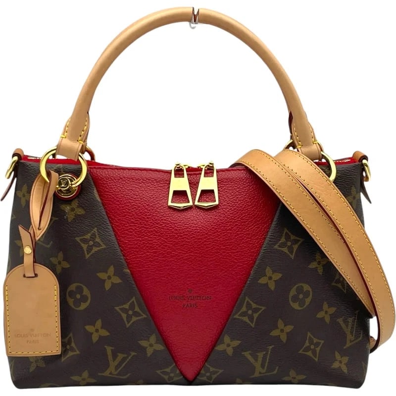 LOUIS VUITTON V TOTE BB BROWN MONOGRAM HANDBAG (1 of 11)