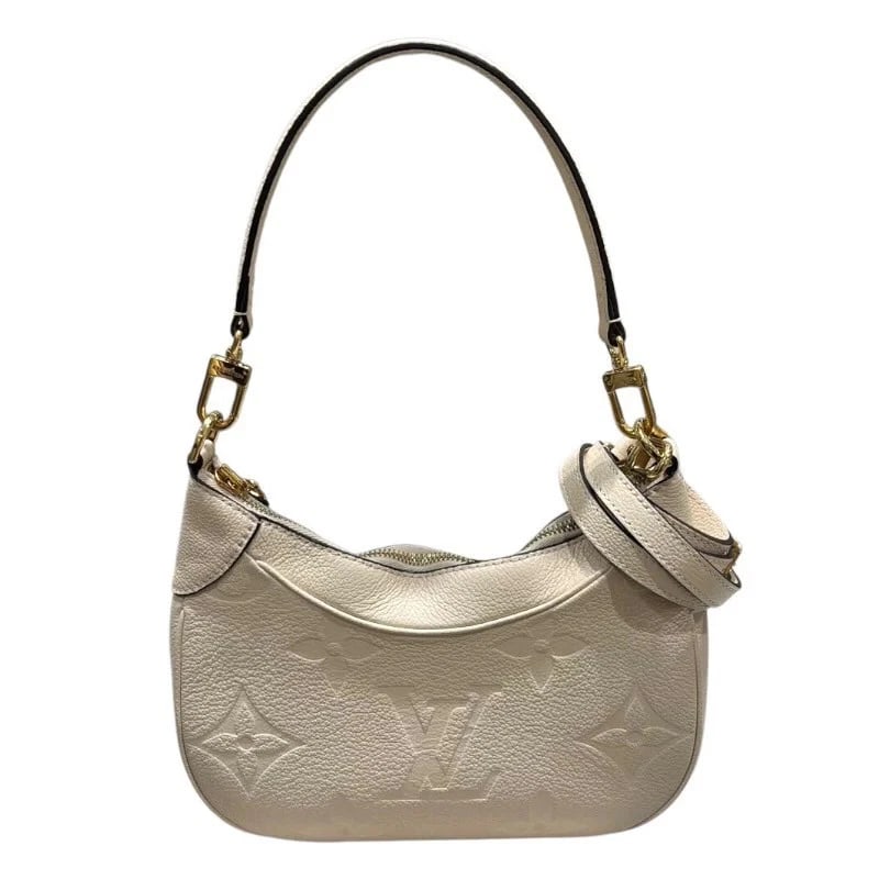 LOUIS VUITTON BAGATELLE NM MONOGRAM EMPREINTE HANDBAG: LOUIS VUITTON Bagatelle NM Monogram Empreinte Handbag Brand: LOUIS VUITTON Type: Handbag Material: Monogram Empreinte Color: white Size: W: 24cm / H: 19cm / D: 7cm / Shoulder: 81-105cm 