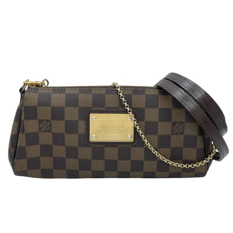 LOUIS VUITTON EVA BROWN DAMIER EBENE HANDBAG (1 of 9)