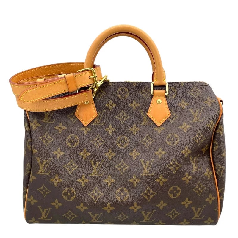 LOUIS VUITTON SPEEDY BANDOULIÈRE 30 BROWN MONOGRAM CANVAS HANDBAG (1 of 9)