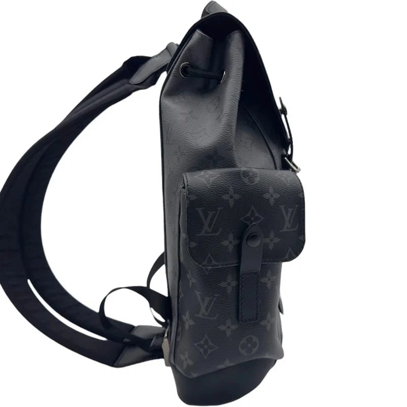 LOUIS VUITTON CHRISTOPHER BLACK MONOGRAM ECLIPSE REVERSE HANDBAG - 4