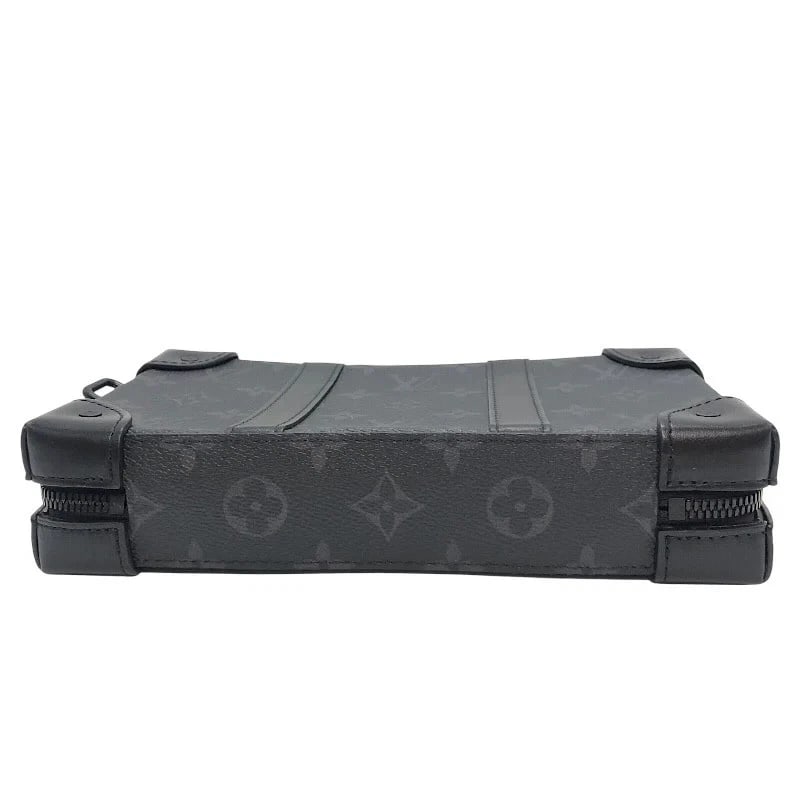 LOUIS VUITTON SOFT TRUNK WALLET BLACK MONOGRAM ECLIPSE HANDBAG - 6
