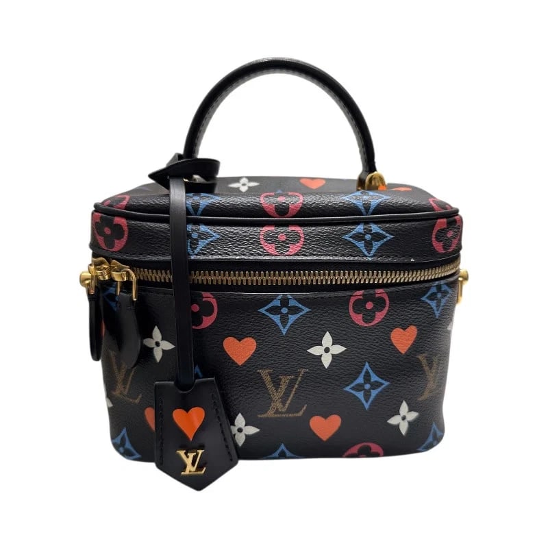 LOUIS VUITTON VANITY PM BLACK PVC HANDBAG: LOUIS VUITTON Vanity PM Black PVC Handbag Brand: LOUIS VUITTON Type: Handbag Material: Pvc Color: black Size: W: 18cm / H: 13cm / D: 10cm / Shoulder: 110cm Accessories: None Accessories