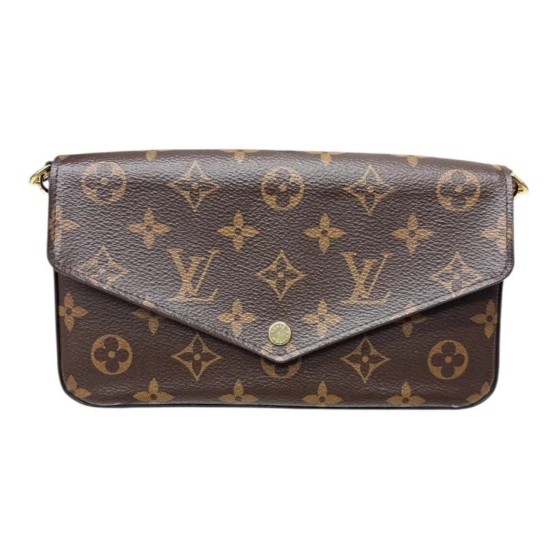 LOUIS VUITTON POCHETTE FELICIE BROWN MONOGRAM HANDBAG (1 of 11)