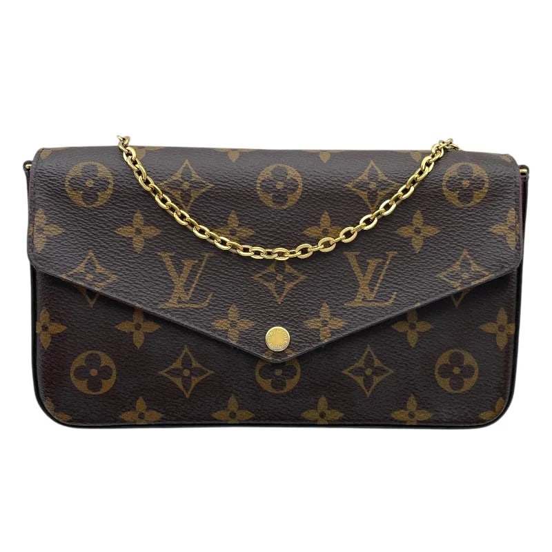 LOUIS VUITTON POCHETTE FELICIE BROWN MONOGRAM CANVAS HANDBAG (1 of 10)