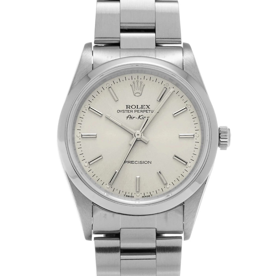 ROLEX AIR KING SILVER WATCH (1 of 4)