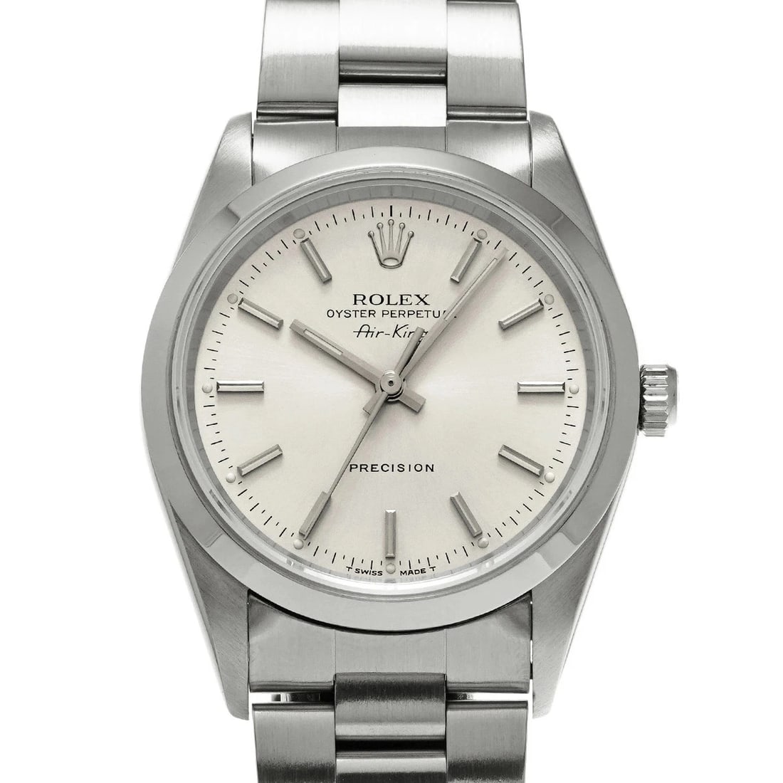 ROLEX AIR KING SILVER WATCH (1 of 4)