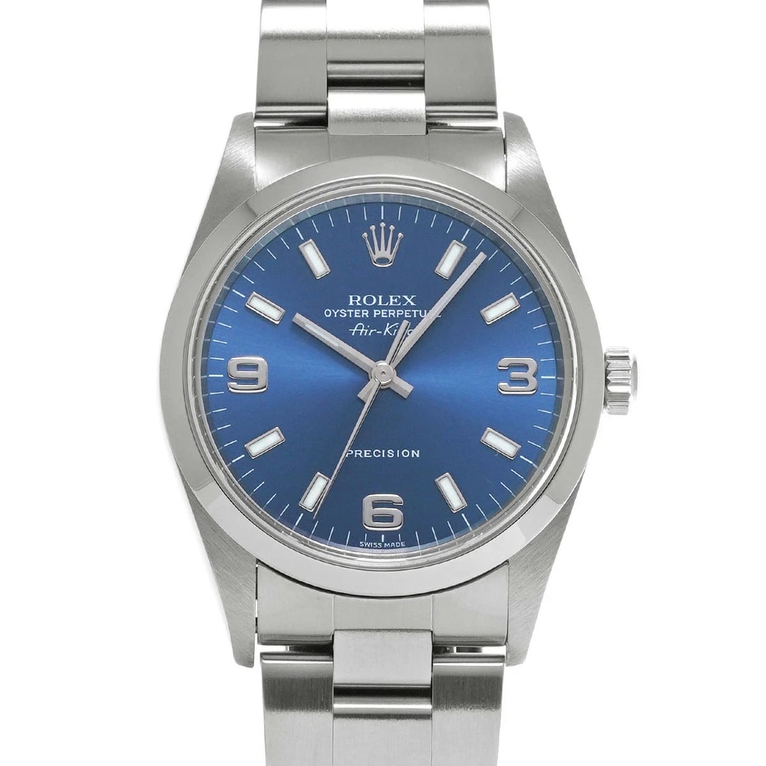 ROLEX AIR KING SILVER WATCH (1 of 4)