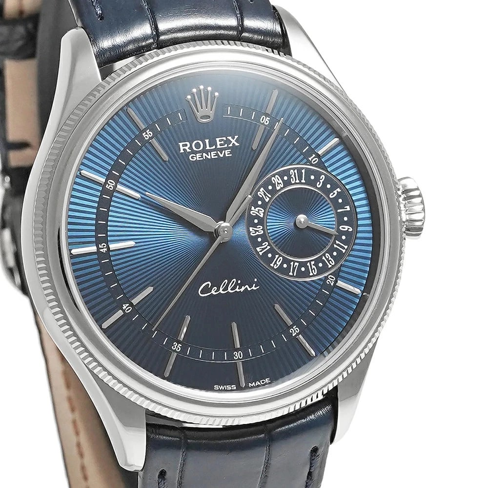 ROLEX CELLINI BLUE WATCH - 2