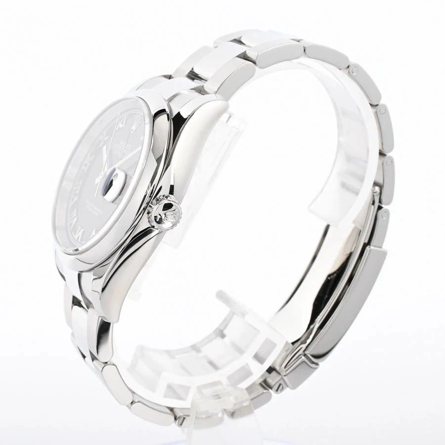 ROLEX DATEJUST BLACK WATCH - 2