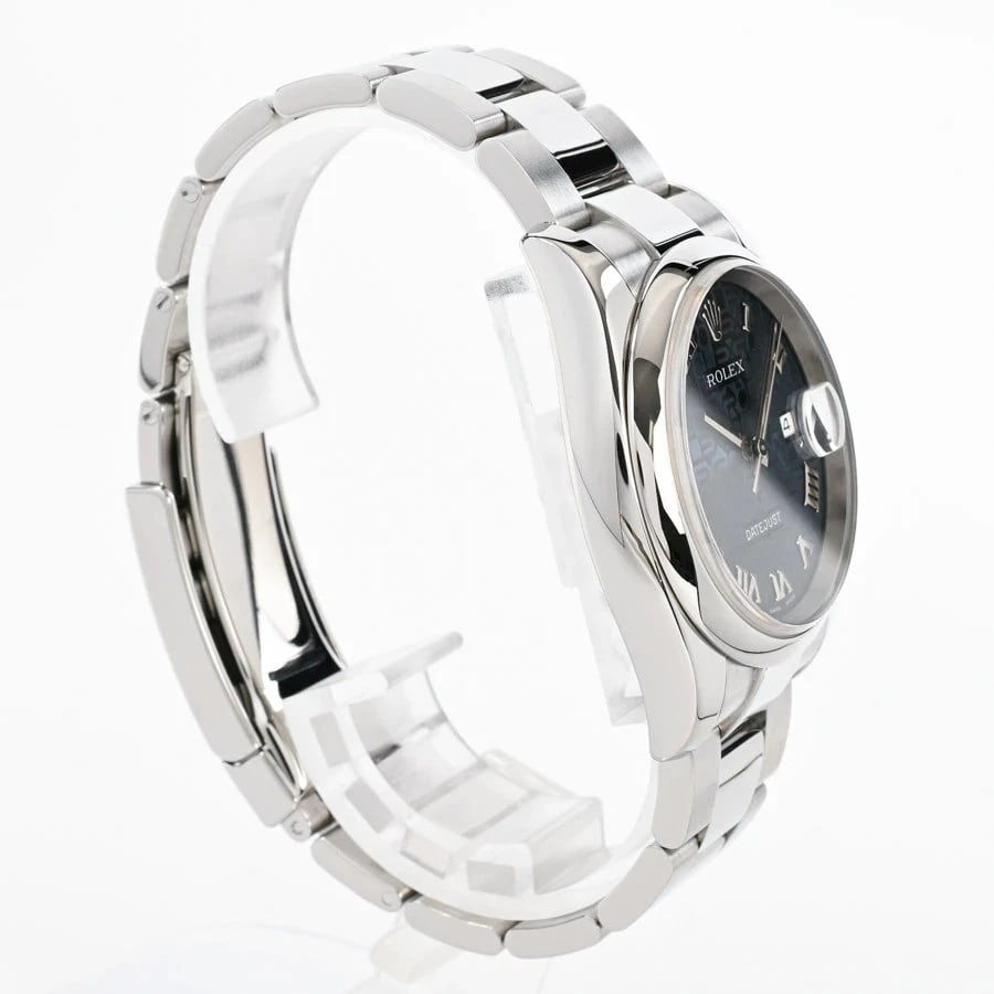 ROLEX DATEJUST BLUE WATCH - 3