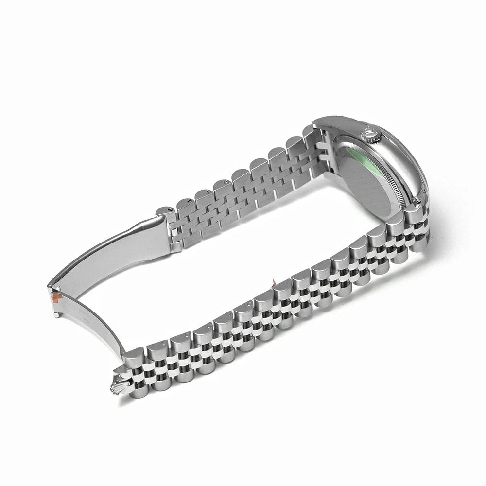 ROLEX DATEJUST SILVER WATCH - 3