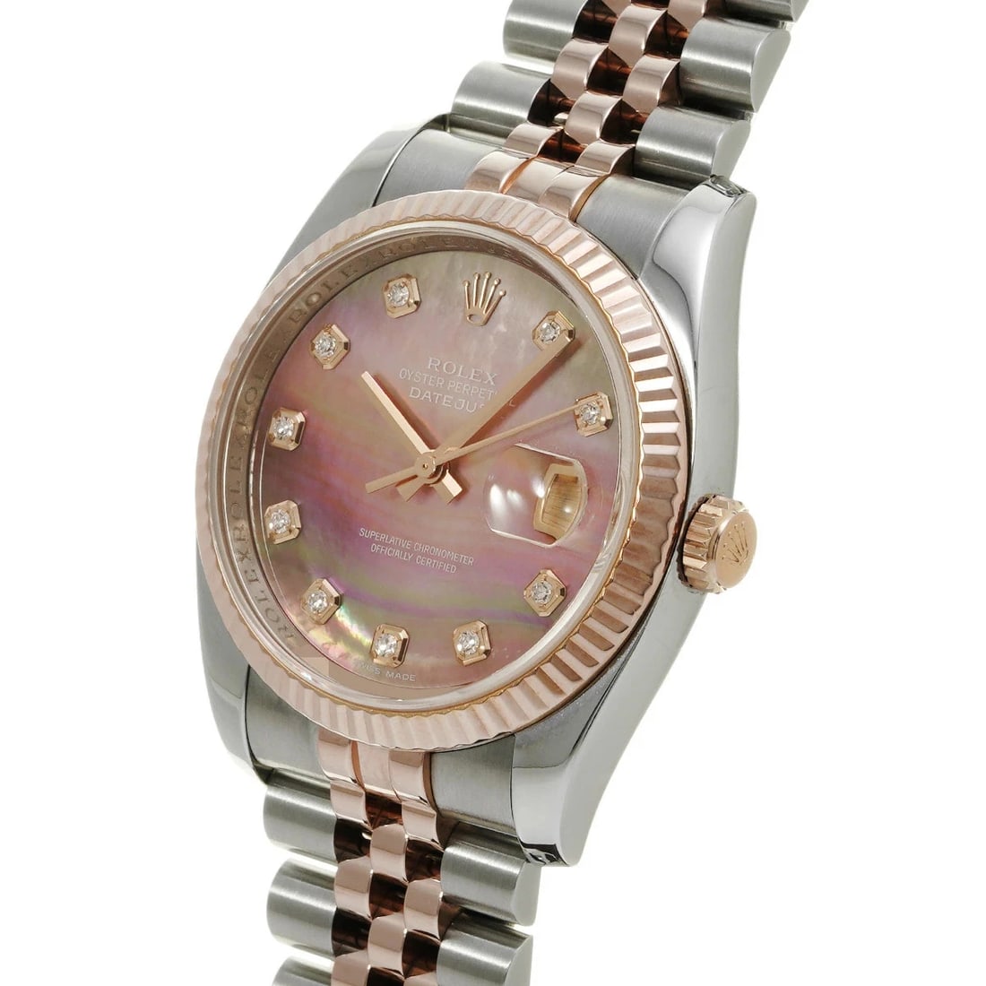 ROLEX DATEJUST BLACK WATCH - 2