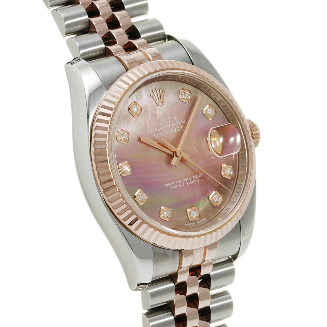 ROLEX DATEJUST BLACK WATCH - 3