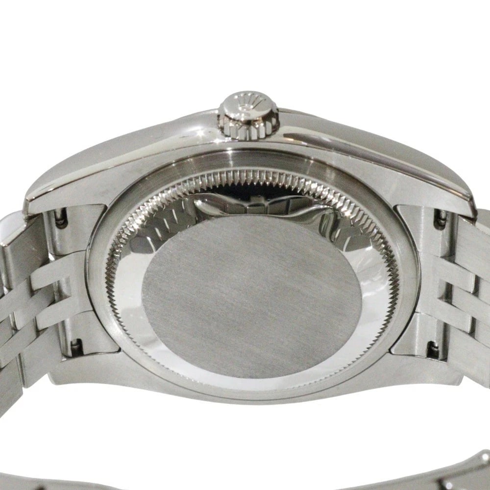 ROLEX DATEJUST BLACK WATCH - 3