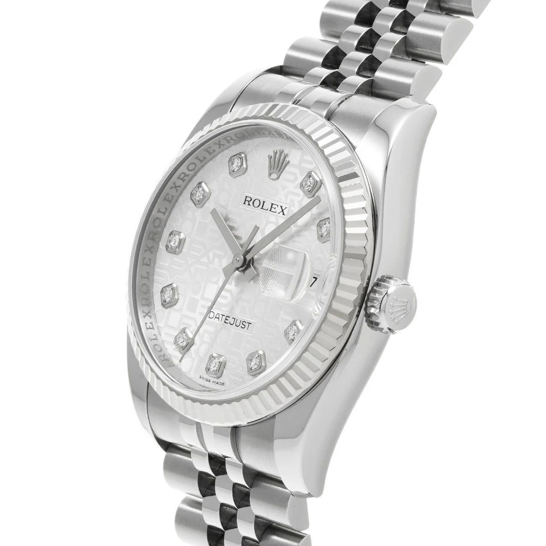 ROLEX DATEJUST SILVER WATCH - 2
