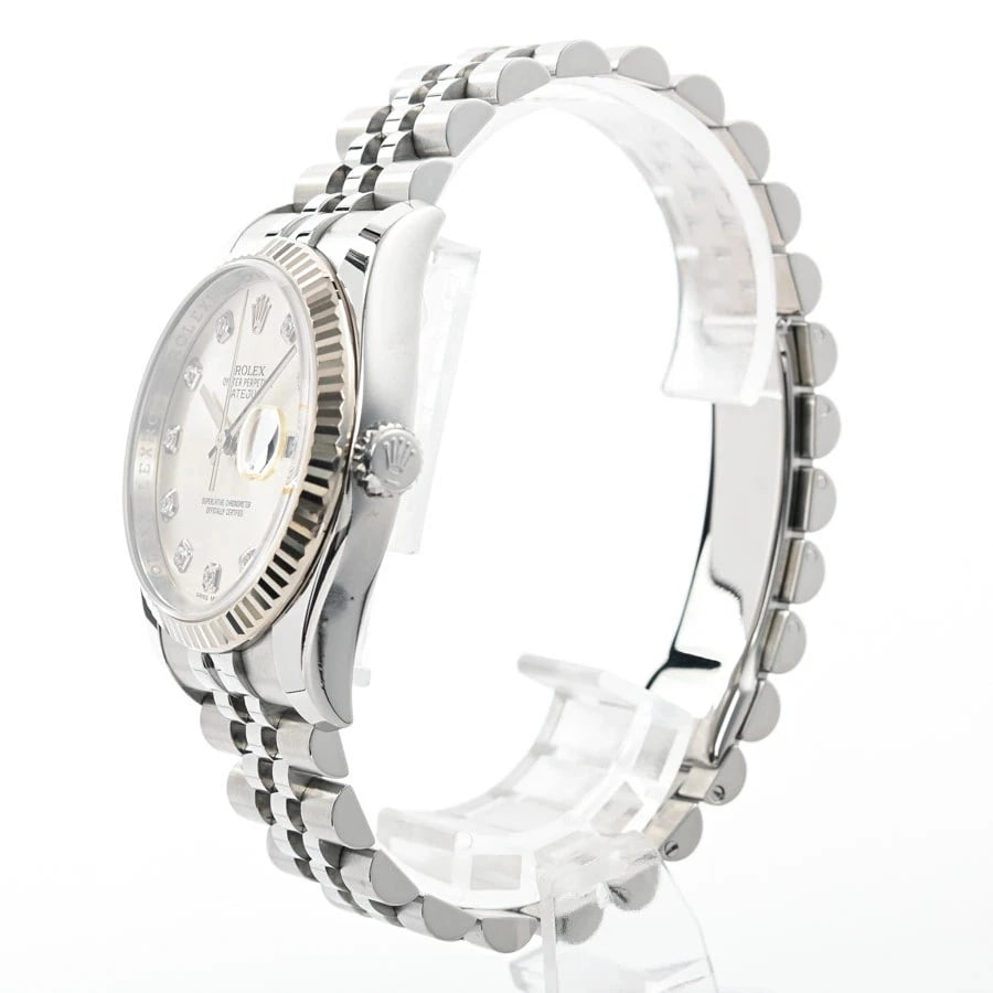 ROLEX DATEJUST SILVER WATCH - 2