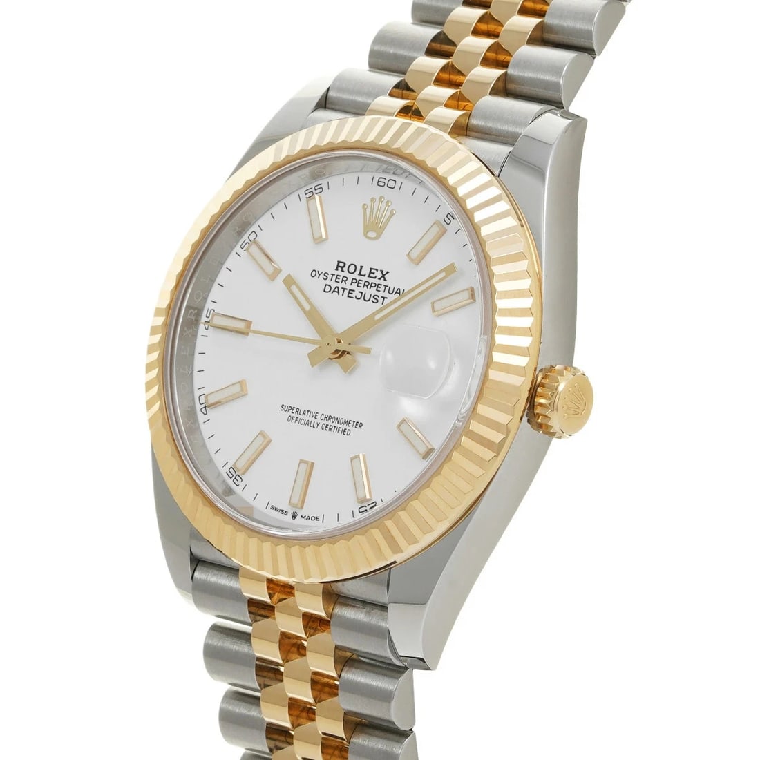 ROLEX DATEJUST WHITE WATCH - 2